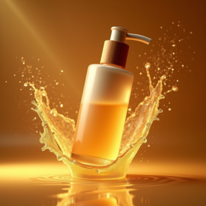 Food — Minimalist Skincare Bottle With A Bamboo Product Ads #0273 (Stable Diffusion)