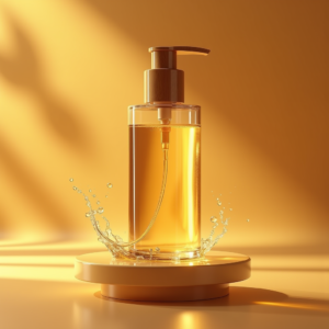 Food — Minimalist Skincare Bottle With A Bamboo Product Ads #0285 (Stable Diffusion)