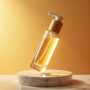 Food — Minimalist Skincare Bottle With A Bamboo Product Ads #0291 (Recraft)