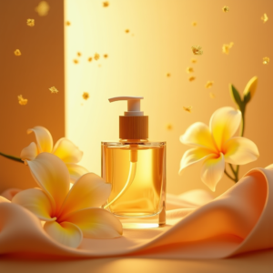 Food — Minimalist Skincare Bottle With A Bamboo Product Ads #0345 (Stable Diffusion)