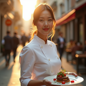 Food Photography — Chef In A Crisp White Uniform Photography #0004 (FLUX)