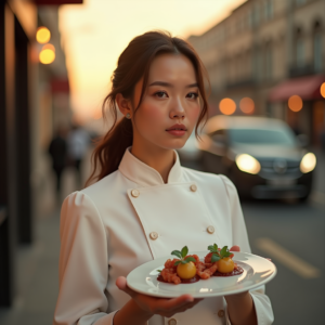Food Photography — Chef In A Crisp White Uniform Photography #0028 (FLUX)