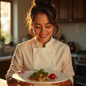 Food Photography — Chef In A Crisp White Uniform Photography #0052 (FLUX)