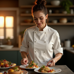 Food Photography — Chef In A Crisp White Uniform Photography #0106 (Ideogram)