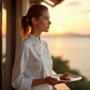 Food Photography — Chef In A Crisp White Uniform Photography #0136 (FLUX)