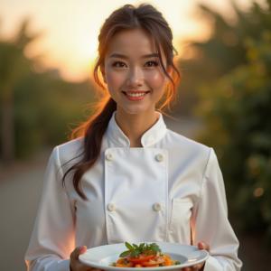 Food Photography — Chef In A Crisp White Uniform Photography #0148 (FLUX)