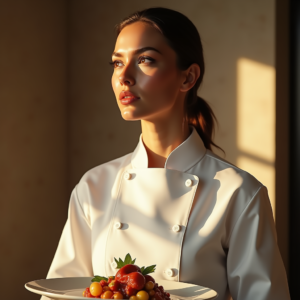 Food Photography — Chef In A Crisp White Uniform Photography #0247 (ChatGPT)