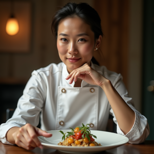 Food Photography — Chef In A Crisp White Uniform Photography #0265 (Dreamina)