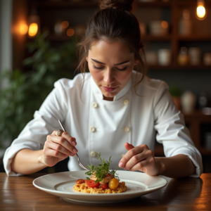 Food Photography — Chef In A Crisp White Uniform Photography #0277 (Dreamina)