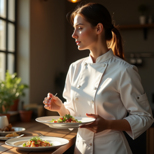 Food Photography — Chef In A Crisp White Uniform Photography #0283 (ChatGPT)