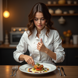 Food Photography — Chef In A Crisp White Uniform Photography #0289 (Dreamina)