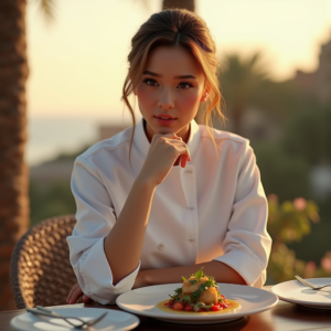 Food Photography — Chef In A Crisp White Uniform Photography #0301 (Dreamina)