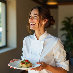 Food Photography — Chef In A Crisp White Uniform Photography #0343 (ChatGPT)