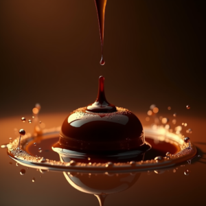 Food — Rich Dark-chocolate Dessert With A Glossy Product Ads #0045 (Stable Diffusion)