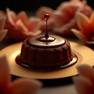 Food — Rich Dark-chocolate Dessert With A Glossy Product Ads #0117 (Stable Diffusion)