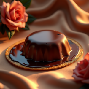 Food — Rich Dark-chocolate Dessert With A Glossy Product Ads #0135 (Recraft)