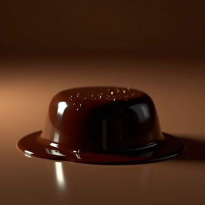Food — Rich Dark-chocolate Dessert With A Glossy Product Ads #0159 (Recraft)