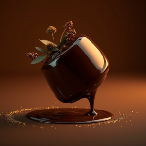 Food — Rich Dark-chocolate Dessert With A Glossy Product Ads #0183 (Recraft)