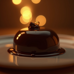 Food — Rich Dark-chocolate Dessert With A Glossy Product Ads #0195 (Recraft)