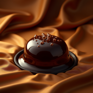 Food — Rich Dark-chocolate Dessert With A Glossy Product Ads #0207 (Recraft)