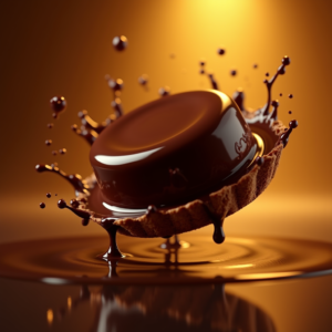 Food — Rich Dark-chocolate Dessert With A Glossy Product Ads #0252 (Gemini)