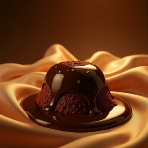 Food — Rich Dark-chocolate Dessert With A Glossy Product Ads #0276 (Gemini)