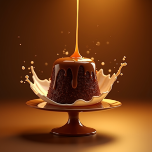 Food — Rich Dark-chocolate Dessert With A Glossy Product Ads #0282 (Seedream)