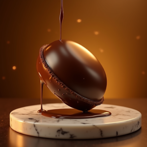 Food — Rich Dark-chocolate Dessert With A Glossy Product Ads #0288 (Gemini)