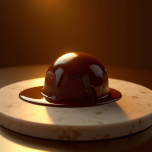 Food — Rich Dark-chocolate Dessert With A Glossy Product Ads #0300 (Gemini)