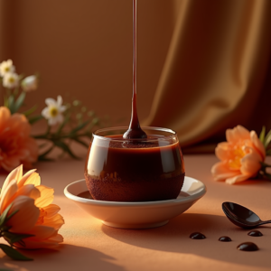 Food — Rich Dark-chocolate Dessert With A Glossy Product Ads #0324 (Gemini)