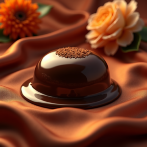 Food — Rich Dark-chocolate Dessert With A Glossy Product Ads #0348 (Gemini)