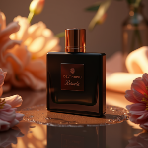 Food — Sleek Matte-black Perfume Bottle With A Product Ads #0121 (ChatGPT)