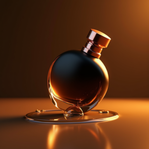 Food — Sleek Matte-black Perfume Bottle With A Product Ads #0181 (ChatGPT)