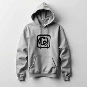 Hoodie — Bold Minimalist Logo Mark Centered On Commercial Design #0115 (ChatGPT)