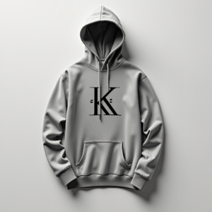 Hoodie — Bold Minimalist Logo Mark Centered On Commercial Design #0145 (Dreamina)