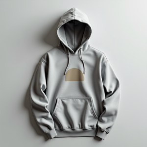 Hoodie — Bold Minimalist Logo Mark Centered On Commercial Design #0256 (FLUX)