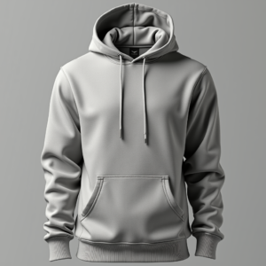 Hoodie — Bold Minimalist Logo Mark Centered On Commercial Design #0298 (Ideogram)