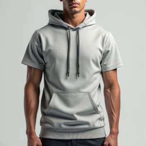 Hoodie — Bold Minimalist Logo Mark Centered On Commercial Design #0334 (Ideogram)