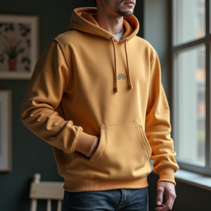 Hoodie — Clean Line-art Icon Printed On A Commercial Design #0009 (Recraft)