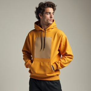 Hoodie — Clean Line-art Icon Printed On A Commercial Design #0033 (Recraft)