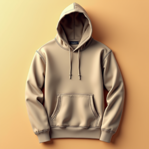 Hoodie — Clean Line-art Icon Printed On A Commercial Design #0045 (Recraft)