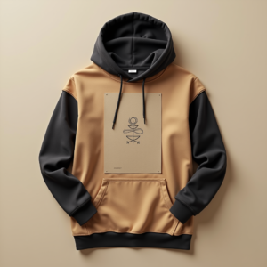 Hoodie — Clean Line-art Icon Printed On A Commercial Design #0270 (Gemini)