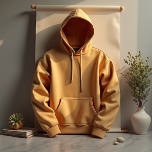 Hoodie — Clean Line-art Icon Printed On A Commercial Design #0276 (Seedream)