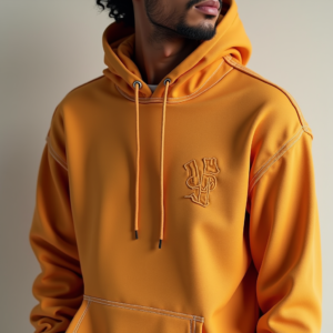 Hoodie — Clean Line-art Icon Printed On A Commercial Design #0324 (Seedream)