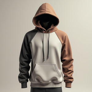 Hoodie — Duotone Illustrated Design Wrapped Around A Commercial Design #0017 (Krea)