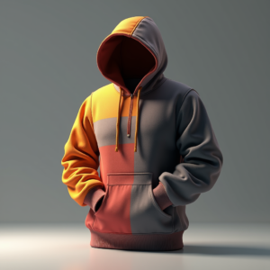 Hoodie — Duotone Illustrated Design Wrapped Around A Commercial Design #0047 (Leonardo)
