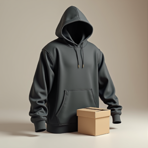 Hoodie — Duotone Illustrated Design Wrapped Around A Commercial Design #0083 (Leonardo)