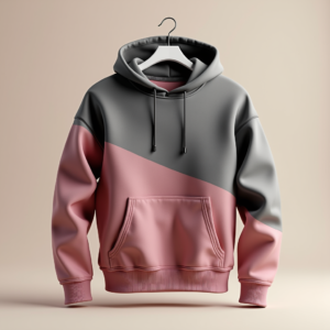 Hoodie — Duotone Illustrated Design Wrapped Around A Commercial Design #0089 (Krea)