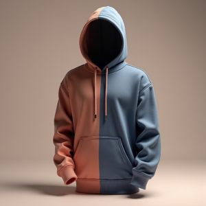 Hoodie — Duotone Illustrated Design Wrapped Around A Commercial Design #0107 (Leonardo)