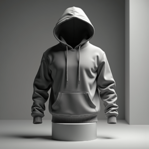 Hoodie — Duotone Illustrated Design Wrapped Around A Commercial Design #0119 (Leonardo)